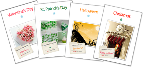 Occasions dividers - Valentine's, St. Patrick's day, Halloween & Christmas