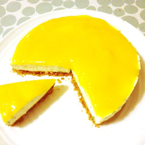 Mango, Ginger and Coriander Cheesecake