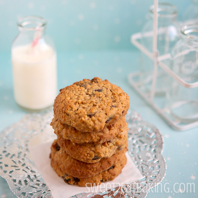 Spiced Chewy Oat and Sultana Cookies