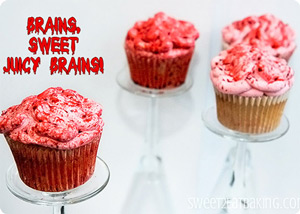 Bloody Brains Cupcakes