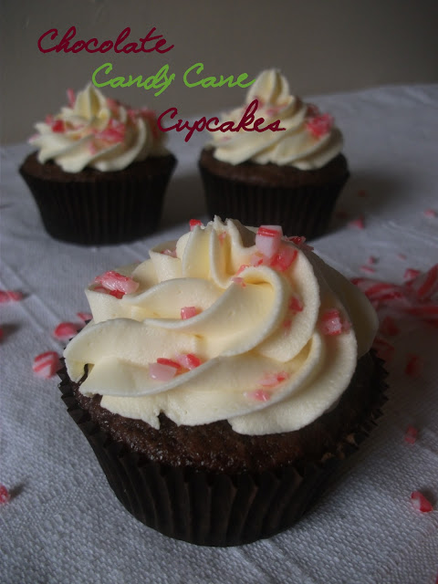 Chocolate Candy Cane Cupcakes by The Velvet Moon Baker