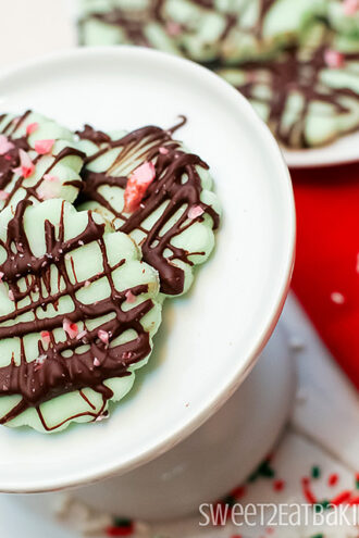 Candy Cane Chocolate Peppermint Creams