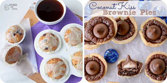 Lime Chocolate Chip Muffins | Coconut Kiss Brownie Pies