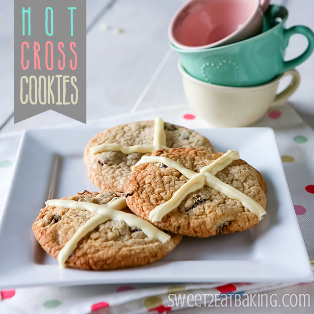 Hot Cross Cookies for Easter