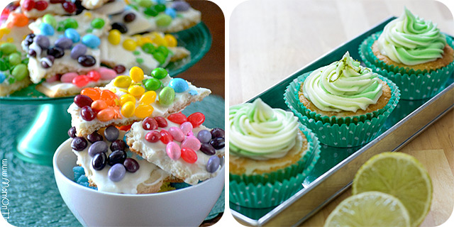 Rainbow Sugar Cookie Bark | Cucumber and Lime Cupcakes