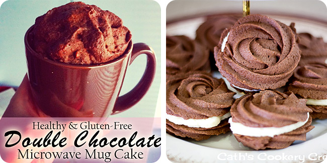 Double Chocolate Microwave Mug Cake | Chocolate Rose Biscuits