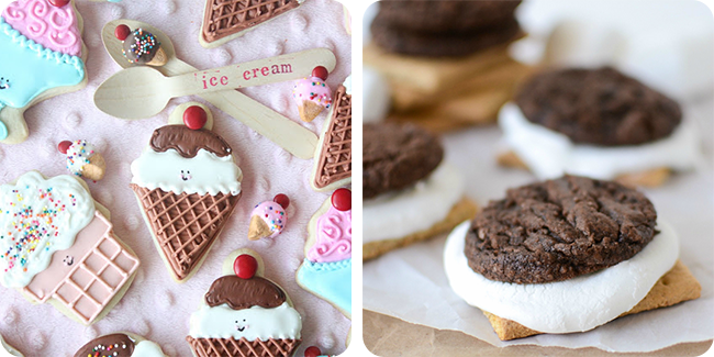 We All Scream for Ice Cream [Cookies] | Brownie Cookie S'Mores
