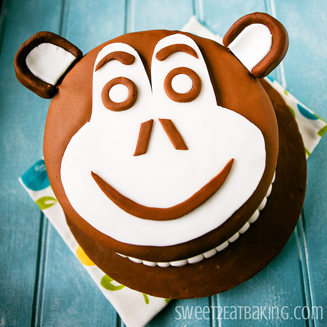 1St Birthday Monkey Cake - CakeCentral.com