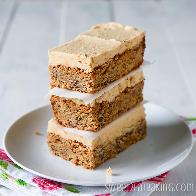 Frosted Peanut Butter Cake Bars