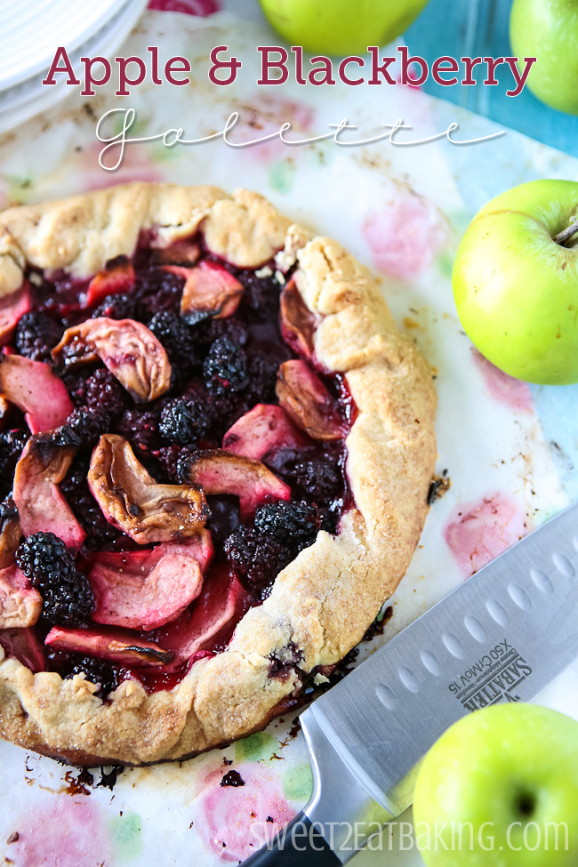 Apple and Blackberry Galette