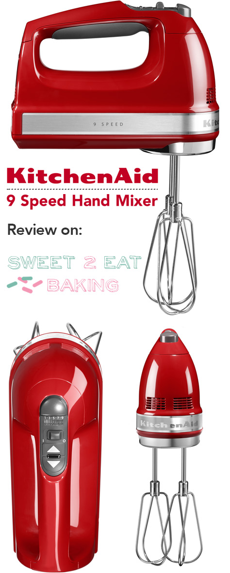 KitchenAid 9-Speed Hand Mixer in Empire Red
