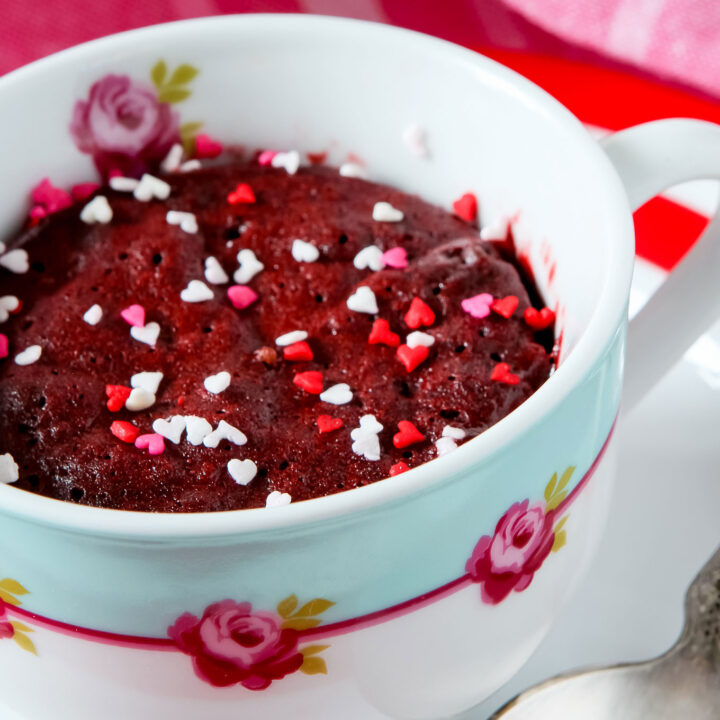 Red Velvet Mug Cookie Recipe