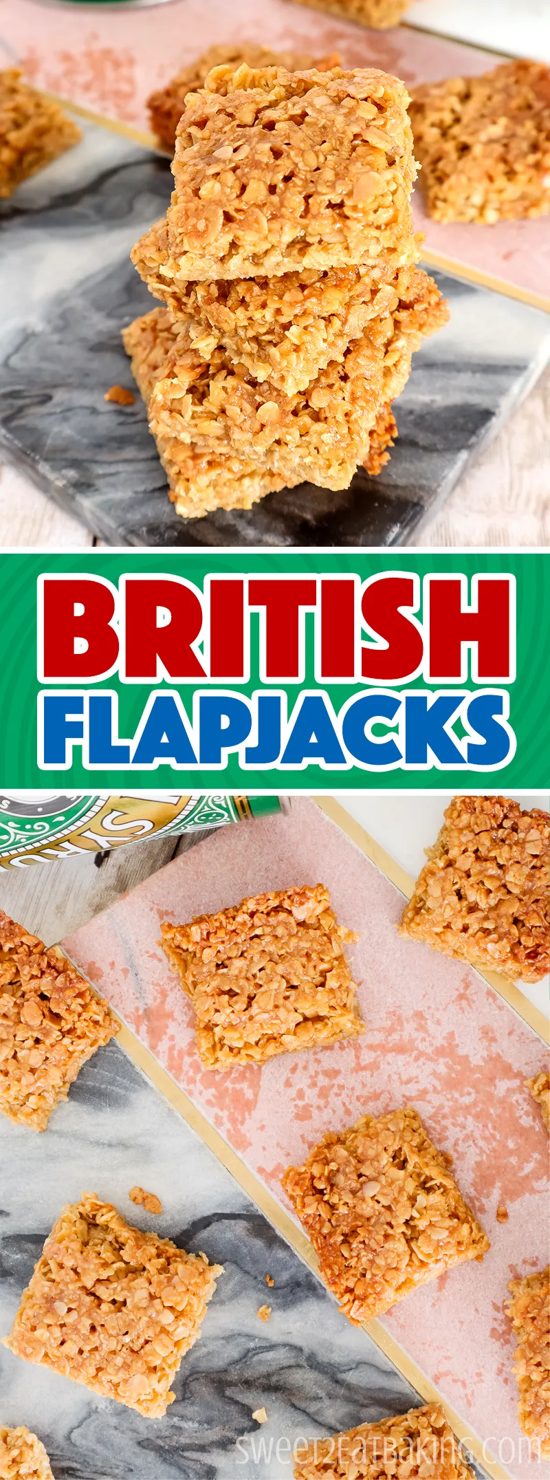 British Flapjacks Recipe by Sweet2EatBaking.com